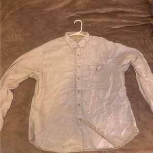 J. Crew Light Gray Casual Button-Down Shirt